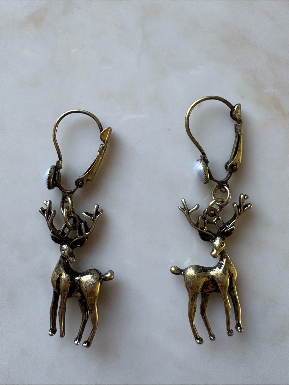 Vintage inspired Reindeer Drop Earrings - Women Jewelry
